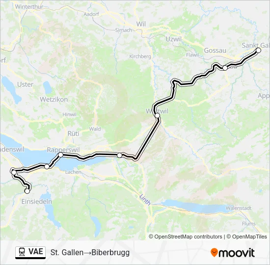 VAE Train Line Map