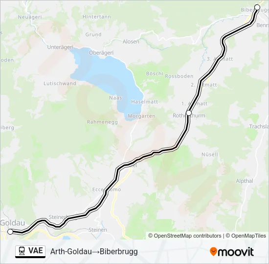 VAE Train Line Map
