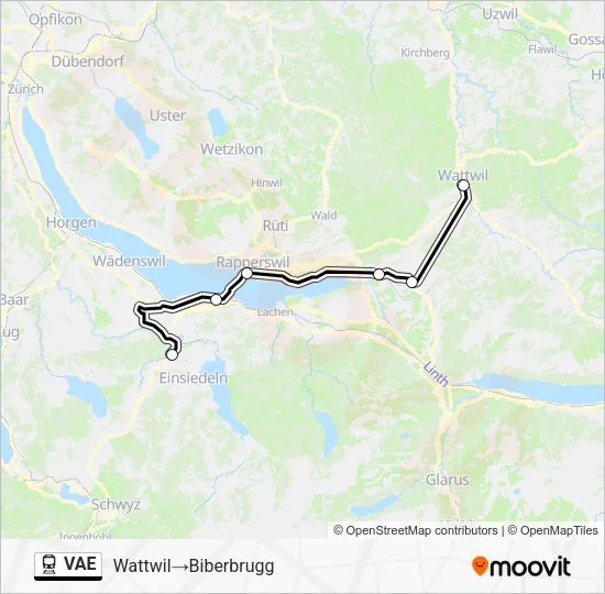 VAE Train Line Map