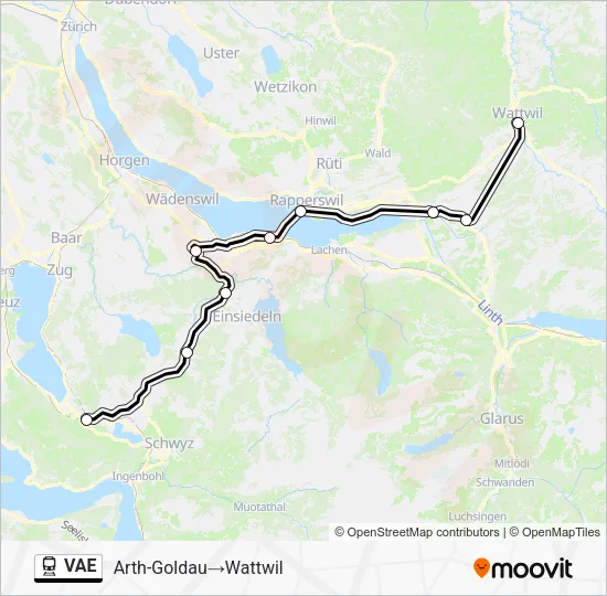 VAE Train Line Map