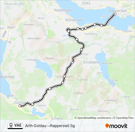VAE Train Line Map