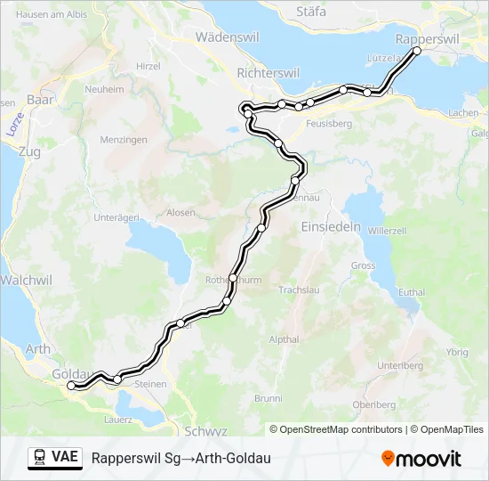 VAE Train Line Map