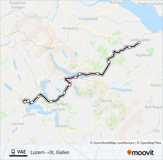 VAE Train Line Map