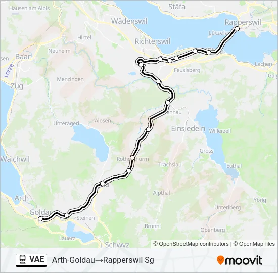 VAE Train Line Map