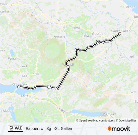 VAE Train Line Map