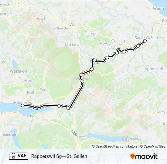 VAE Train Line Map