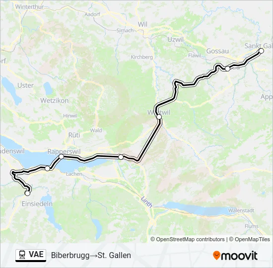 VAE Train Line Map