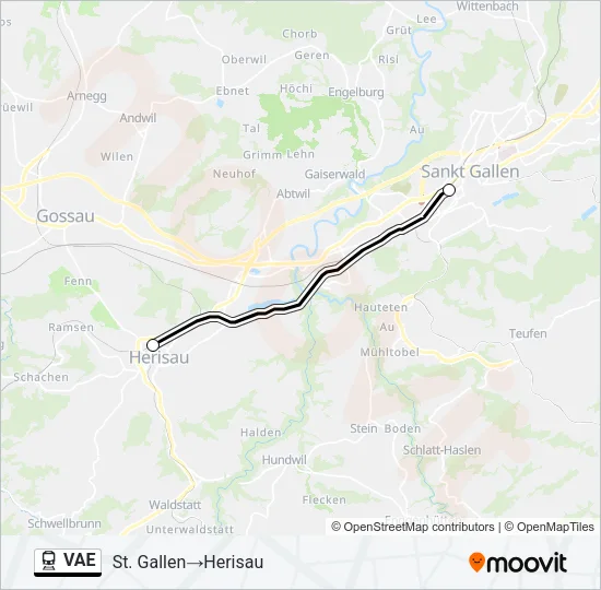 VAE Train Line Map