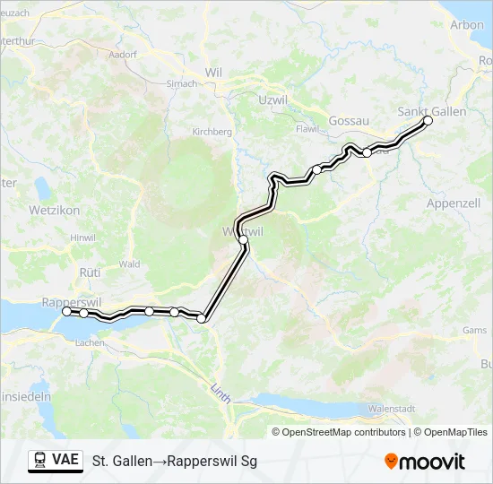 VAE Train Line Map