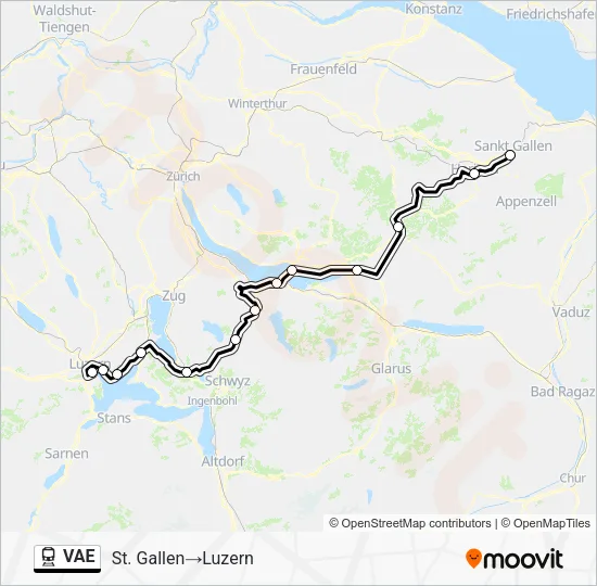 VAE Train Line Map