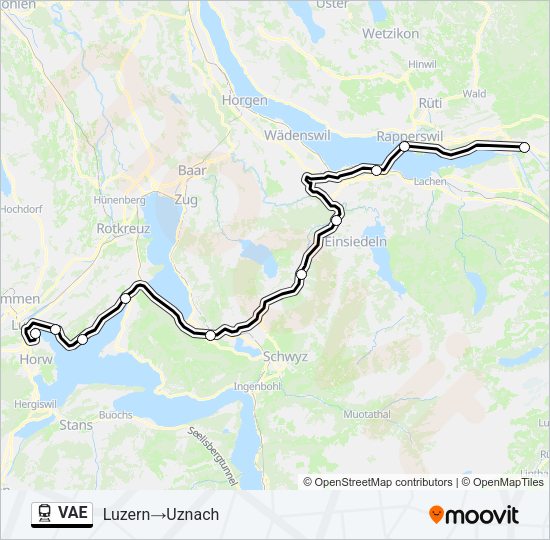 VAE Train Line Map