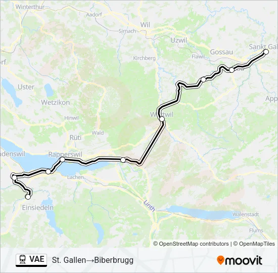 VAE Train Line Map