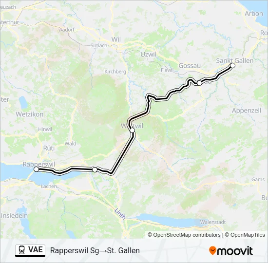 VAE Train Line Map