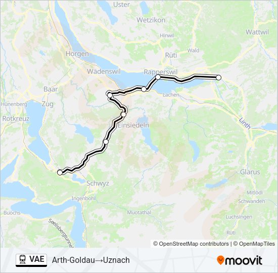 VAE Train Line Map
