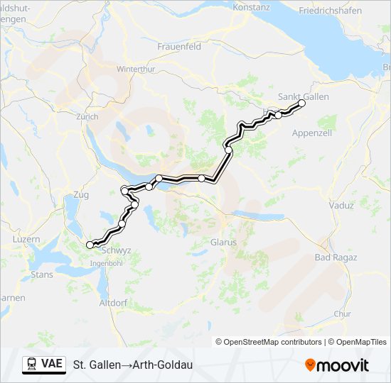 VAE Train Line Map