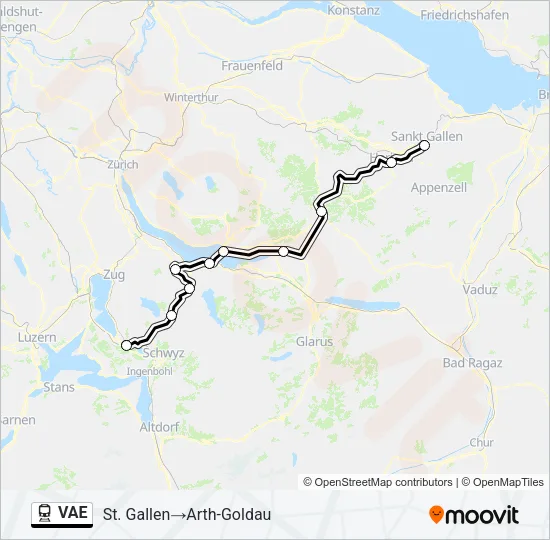 VAE Train Line Map