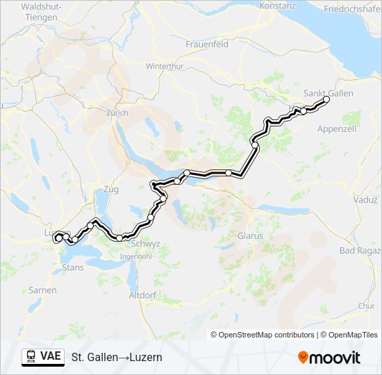 VAE Train Line Map