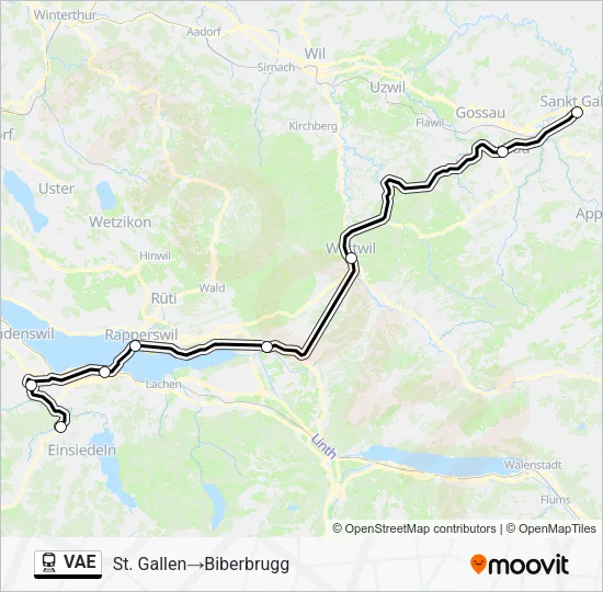 VAE Train Line Map