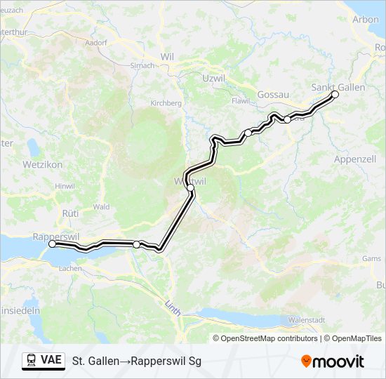 VAE Train Line Map