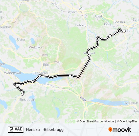 VAE Train Line Map