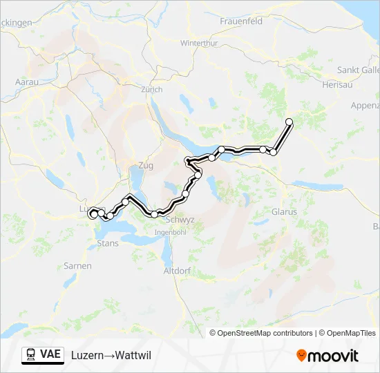 VAE Train Line Map