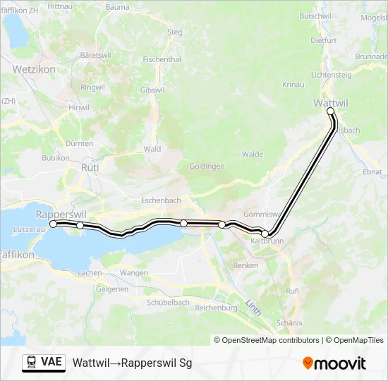 VAE Train Line Map