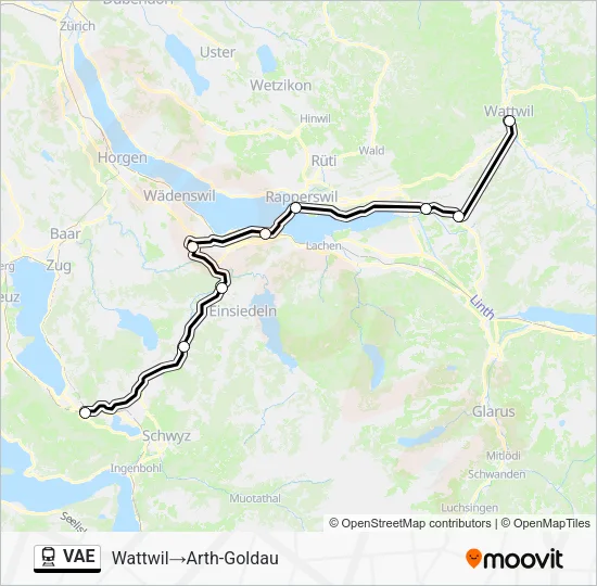 VAE Train Line Map