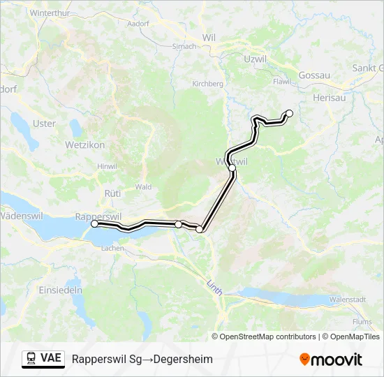 VAE Train Line Map