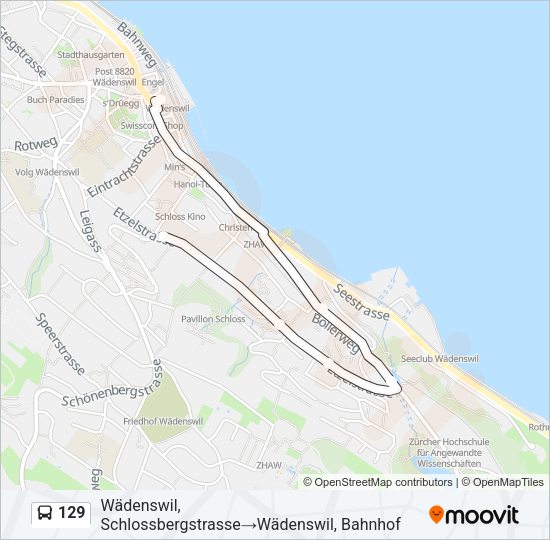129 Bus Line Map