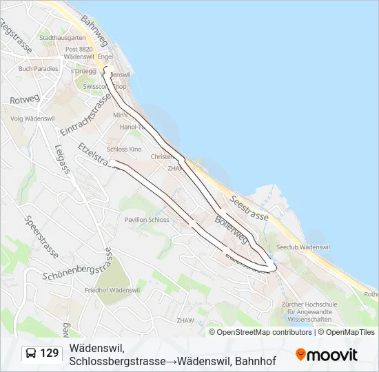 129 Bus Line Map