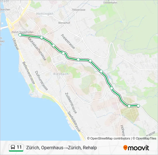 11 Bus Line Map