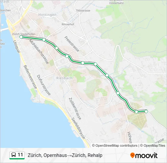 11 Bus Line Map