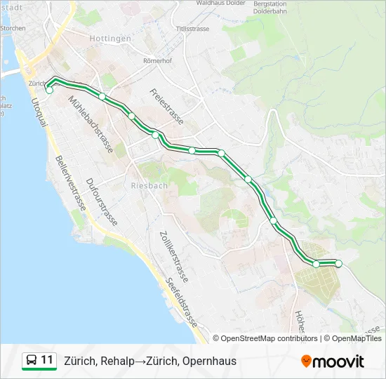 11 Bus Line Map