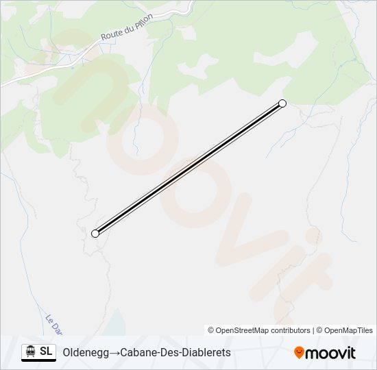 SL Cable Car Line Map