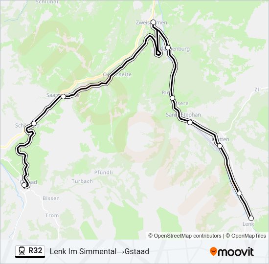 R32 Train Line Map