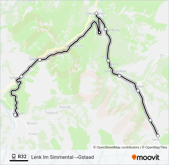 R32 Train Line Map