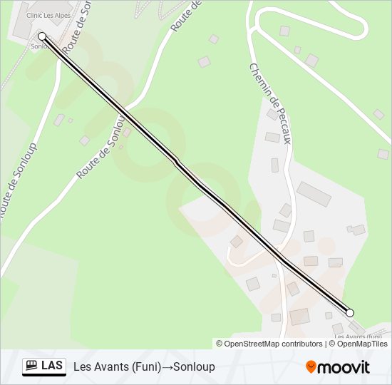 LAS Funicular Line Map
