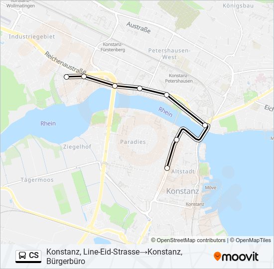 CS Bus Line Map