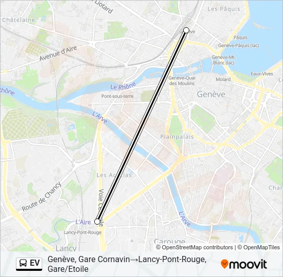 Buslinie EV Karte
