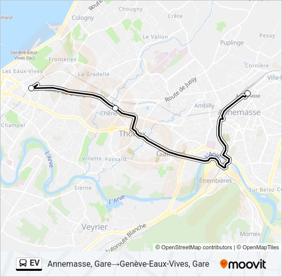 EV Bus Line Map
