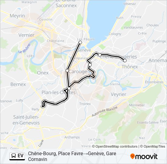 EV Bus Line Map