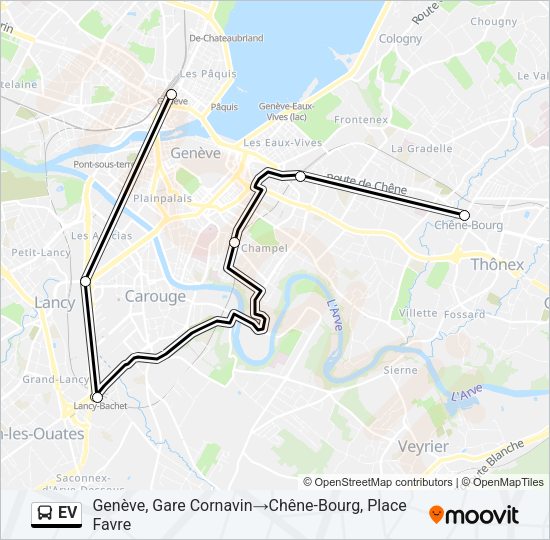 EV Bus Line Map