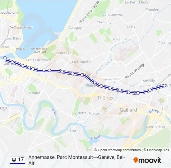17 Light Rail Line Map