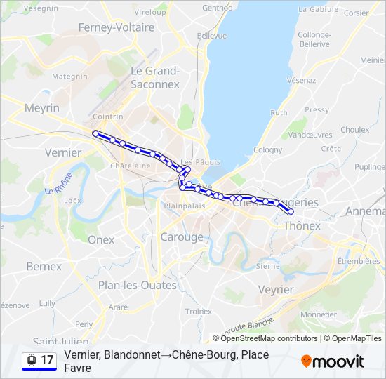 17 Light Rail Line Map