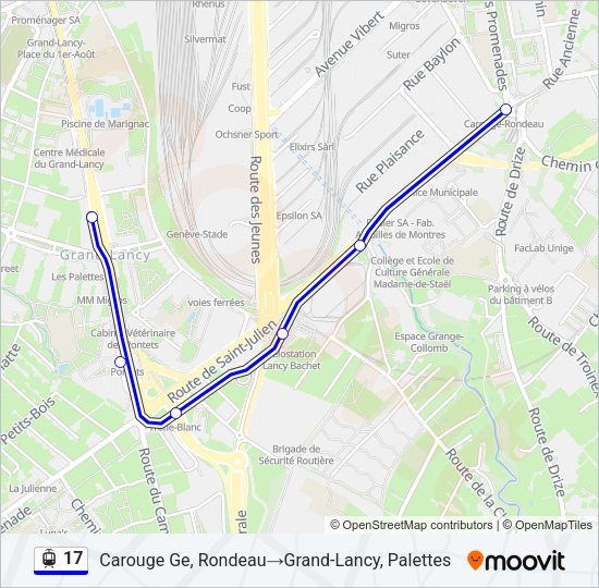 17 Light Rail Line Map