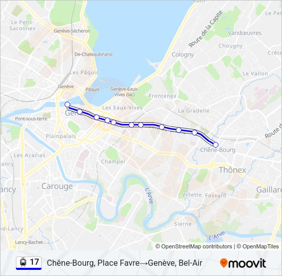 17 Light Rail Line Map