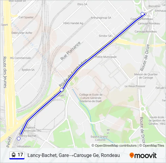 17 Light Rail Line Map