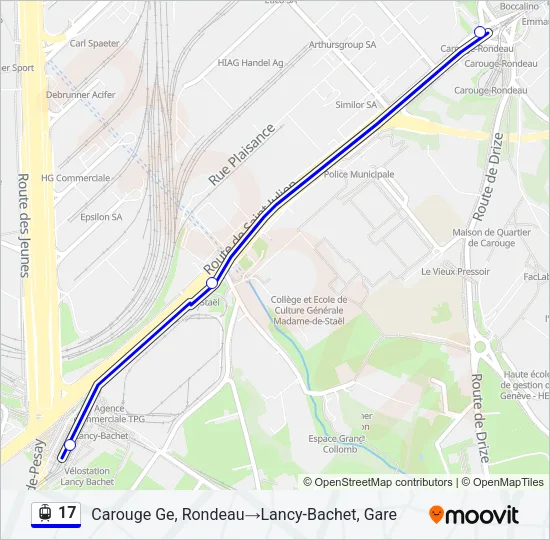 17 Light Rail Line Map