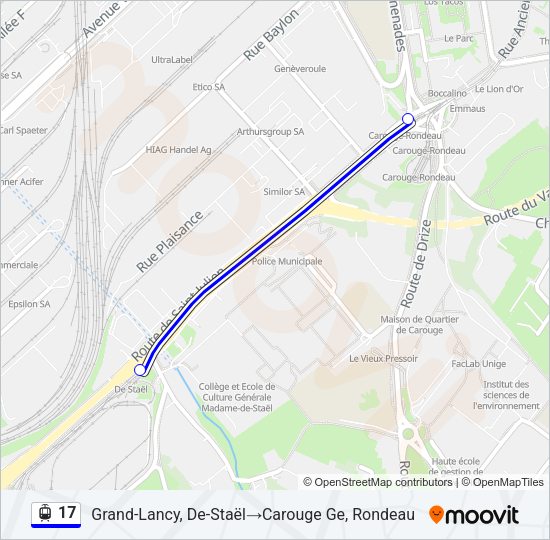 17 Light Rail Line Map