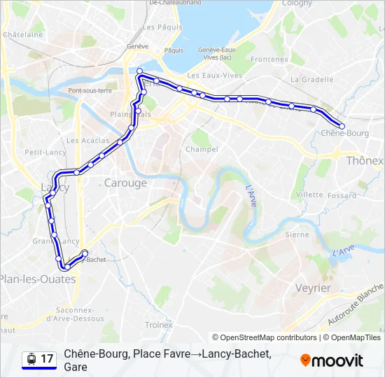 17 Light Rail Line Map